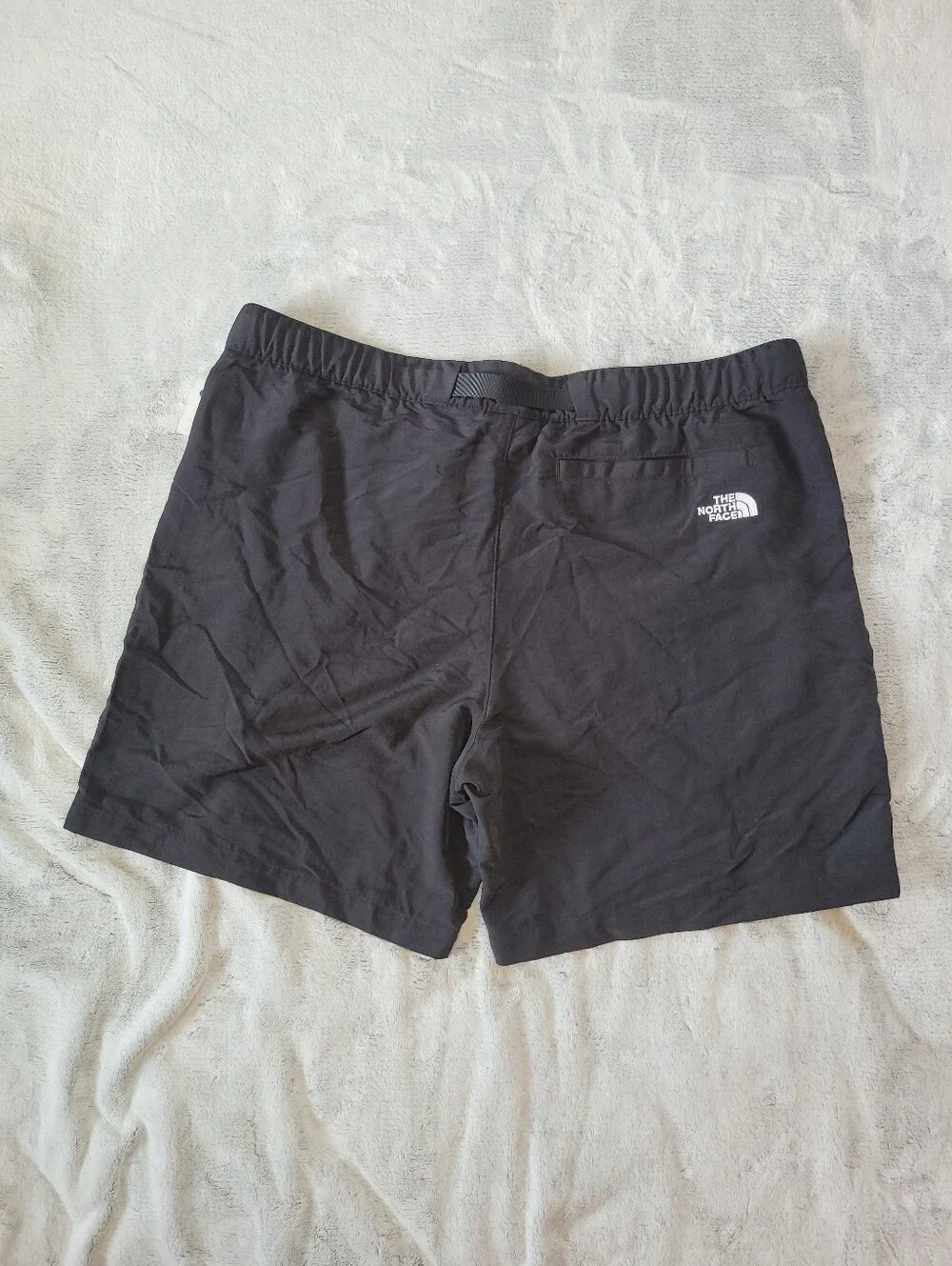 The North Face Mens XL Belted Hiking Hybrid Black Shorts Pockets 7